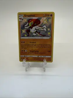 Pokemon TCG Grapploct SV073/SV122 Shining Fates Shiny Vault Shiny Holo Rare NM - Image 1