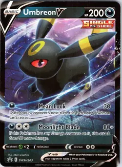 Umbreon V SWSH203 Holo Promo Sword & Shield Promo Pokemon Holo Near Mint - Image 1