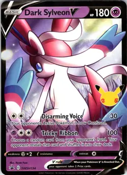 Dark Sylveon V SWSH134 Holo Promo Sword & Shield Promo Pokemon Near Mint - Image 1