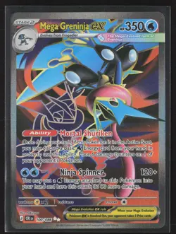 Mega Greninja ex 100/086 Ultra Rare Chaos Rising Pokemon Holo Near Mint - Image 1
