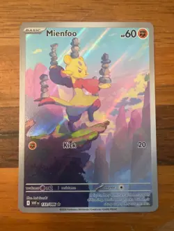 Mienfoo 133/086 Illustration Rare White Flare Pokemon Near Mint - Image 1