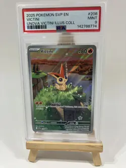 Victini #208 Black Star Promo SV Black Star PSA 9 Pokemon Graded Slab Free Ship - Image 1