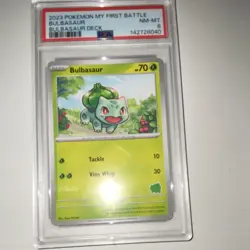 Pokemon TCG Bulbasaur My First Battle 2023 English Regular PSA 8 Graded - Image 1