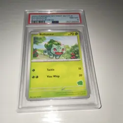 Pokemon TCG Bulbasaur My First Battle 2023 English Regular PSA 8 Graded - Image 2