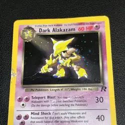 Dark Alakazam 1/82 Team Rocket Holo Rare Pokemon Card DMG - Image 5