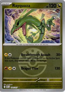 Rayquaza (Friend Ball) 153/217 ME: Ascended Heroes Pokemon Card TCG - Image 1