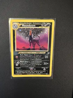 Pokemon TCG Houndoom Neo Revelation Holo With A Swirl 8/64 - Image 1