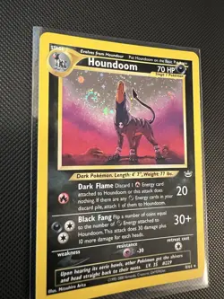 Pokemon TCG Houndoom Neo Revelation Holo With A Swirl 8/64 - Image 3