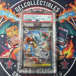 Mega Lucario ex 179/132 Me01: Mega Evolution Pokemon TCG Holo PSA 9 - Image 1