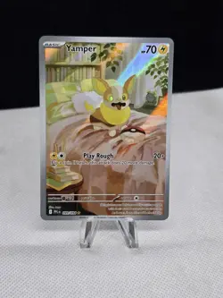 2025 Pokemon Phantasmal Flames YAMPER 099/094 Illustration Rare - Image 1