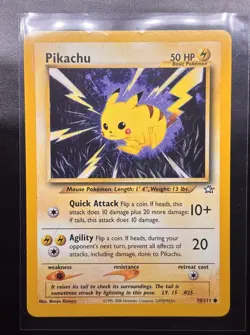 Pokemon TCG Pikachu Neo Genesis 70/111 Regular Common Unlimited 2000 50HP Eng - Image 1