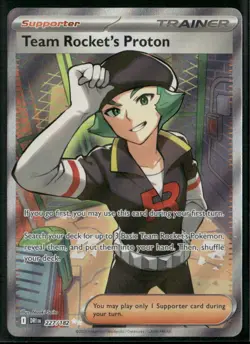 Team Rocket's Proton 227/182 Ultra Rare Destined Rivals Pokemon Holo Near Mint - Image 1