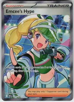 Emcee's Hype 220/182 Ultra Rare Destined Rivals Pokemon Holo Near Mint - Image 1