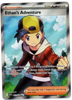 Ethan's Adventure 221/182 Ultra Rare Destined Rivals Pokemon Holo Near Mint - Image 1
