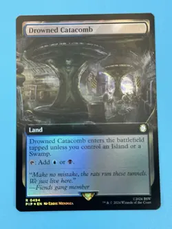 Drowned Catacomb Extended Art Foil - PIP 0494 - NM - MTG Magic - Image 2