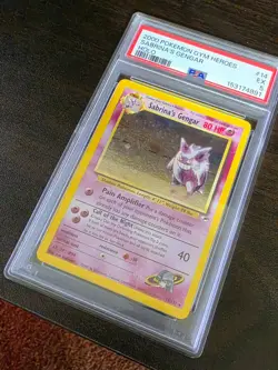 POKEMON 2000 SABRINAS GENGAR HOLO GYM HEROES PSA 5 - Image 2