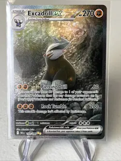 Mitsuhiro Arita Art Excadrill EX 168/086 Black Bolt Sir Pokemon TCG Card - Image 1