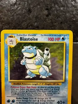 Blastoise Holo Rare 2/102 Base Set Vintage WOTC Pokemon Card - Image 3
