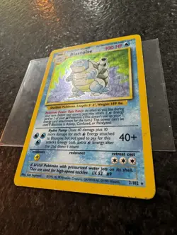 Blastoise Holo Rare 2/102 Base Set Vintage WOTC Pokemon Card - Image 4