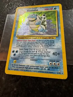 Blastoise Holo Rare 2/102 Base Set Vintage WOTC Pokemon Card - Image 5