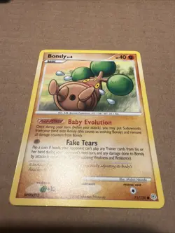 2007 Pokemon Diamond & Pearl Bonsly Common 71/130 - Image 1