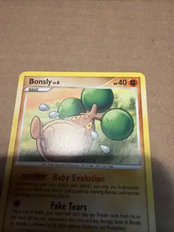 2007 Pokemon Diamond & Pearl Bonsly Common 71/130 - Image 4