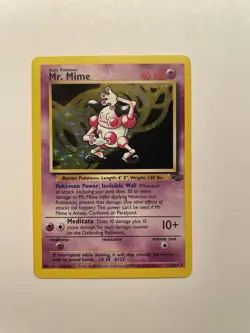 Mr. Mime 6/64 Rare Jungle Pokemon Unlimited Holo LP - Image 1
