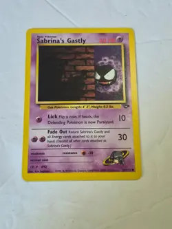Sabrina's Gastly 96/132 Common Gym Challenge Pokemon Unlimited Near Mint - Image 1