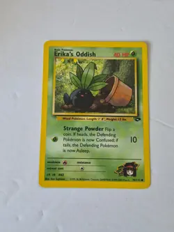 Erika's Oddish 70/132 Common Gym Challenge Pokemon Unlimited Lightly Played - Image 1