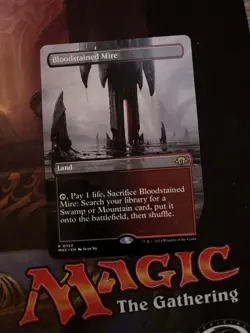 Bloodstained Mire Borderless Card MTG Modern Horizons 3 Near Mint - Image 1