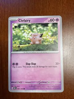 Clefairy 081/197 Obsidian Flames Regular Pokemon TCG Card - Image 1