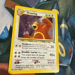 Pokemon TCG Ursaring Neo Discovery 15/75 Holo Unlimited Rare Card NM - Image 2