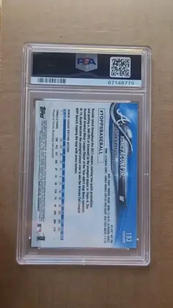 2018 Topps Chrome - Ronald Acuna Jr. #193 (RC) - GRADED PSA 10 - Image 2