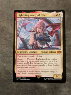 Lightning Army Of One Near Mint Regular Art Final Fantasy 0233 Tcg Magic MTG - Image 1