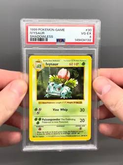 1999 Pokemon Ivysaur Shadowless #30 Base Set PSA 4 VG-EX WOTC Vintage - Image 2