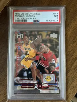 1998 Upper Deck Michael Jordan Living Legend #147 Michael Jordan PSA 7 - Image 1