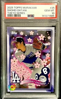 Shohei Ohtani PSA 10 2025 Topps Takashi Murakami Tokyo Series #25 Dodgers - Image 1