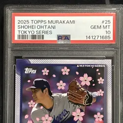 Shohei Ohtani PSA 10 2025 Topps Takashi Murakami Tokyo Series #25 Dodgers - Image 3