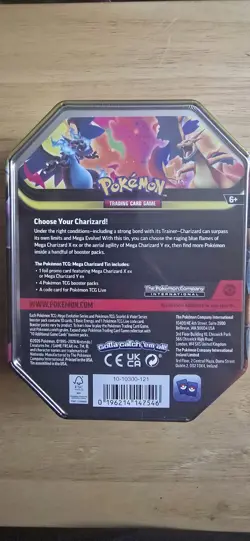 Pokemon TCG: Mega Charizard X Ex Tin - Brand New & Sealed - Image 3