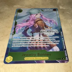 One Piece CCG Jewelry Bonney P-085 Promo Foil EN Regionals 25-26 - Image 1