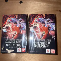 (Lot of 2) One Piece op-16 Double Pack Set Vol 11 Factory Sealed - Image 1