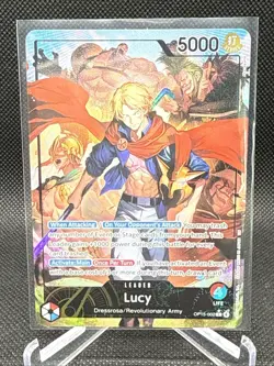 Lucy Alternate Art Alt Leader OP15-002 Foil English - One Piece TCG alternate - Image 1