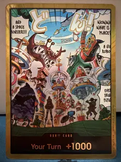 2026 One Piece DON!! Card Egghead Gold Foil OP14-EB04 The Azure Sea's Seven - Image 1