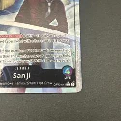 Sanji Alt Art Leader OP12-041 Legacy Of The Master - One Piece TCG - English - Image 2