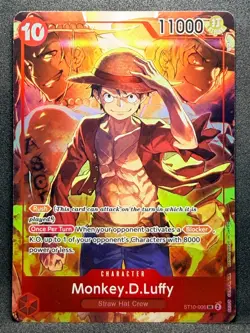 Monkey.D.Luffy (Treasure Booster Set) Foil SR One Piece Promotion ST10-006 NM - Image 1