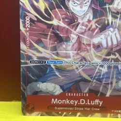 Monkey.D.Luffy • P-006 Tournament Pack Promo One Piece TCG NM - Image 5