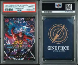 2026 ONE PIECE OP14-EB04 EN EUSTASS "CAPTAIN" KID SPECIAL ALTERNATE ART PSA 10 - Image 3