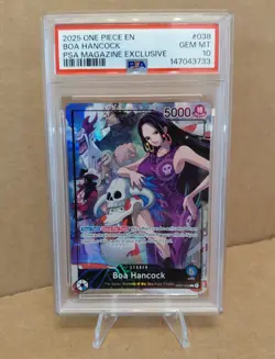 One Piece Boa Hancock #038 PSA Magazine Exclusive Promo English PSA 10 Gem Mint - Image 1