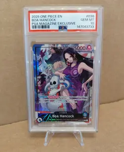 One Piece Boa Hancock #038 PSA Magazine Exclusive Promo English PSA 10 Gem Mint - Image 2