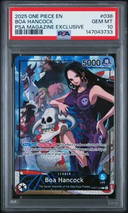 One Piece Boa Hancock #038 PSA Magazine Exclusive Promo English PSA 10 Gem Mint - Image 4